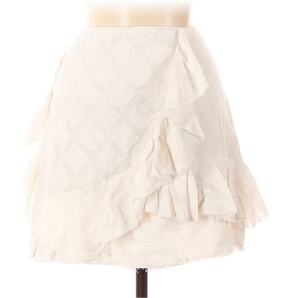 Tularosa Hannah Mini Skirt in Ivory - Picture 1 of 7